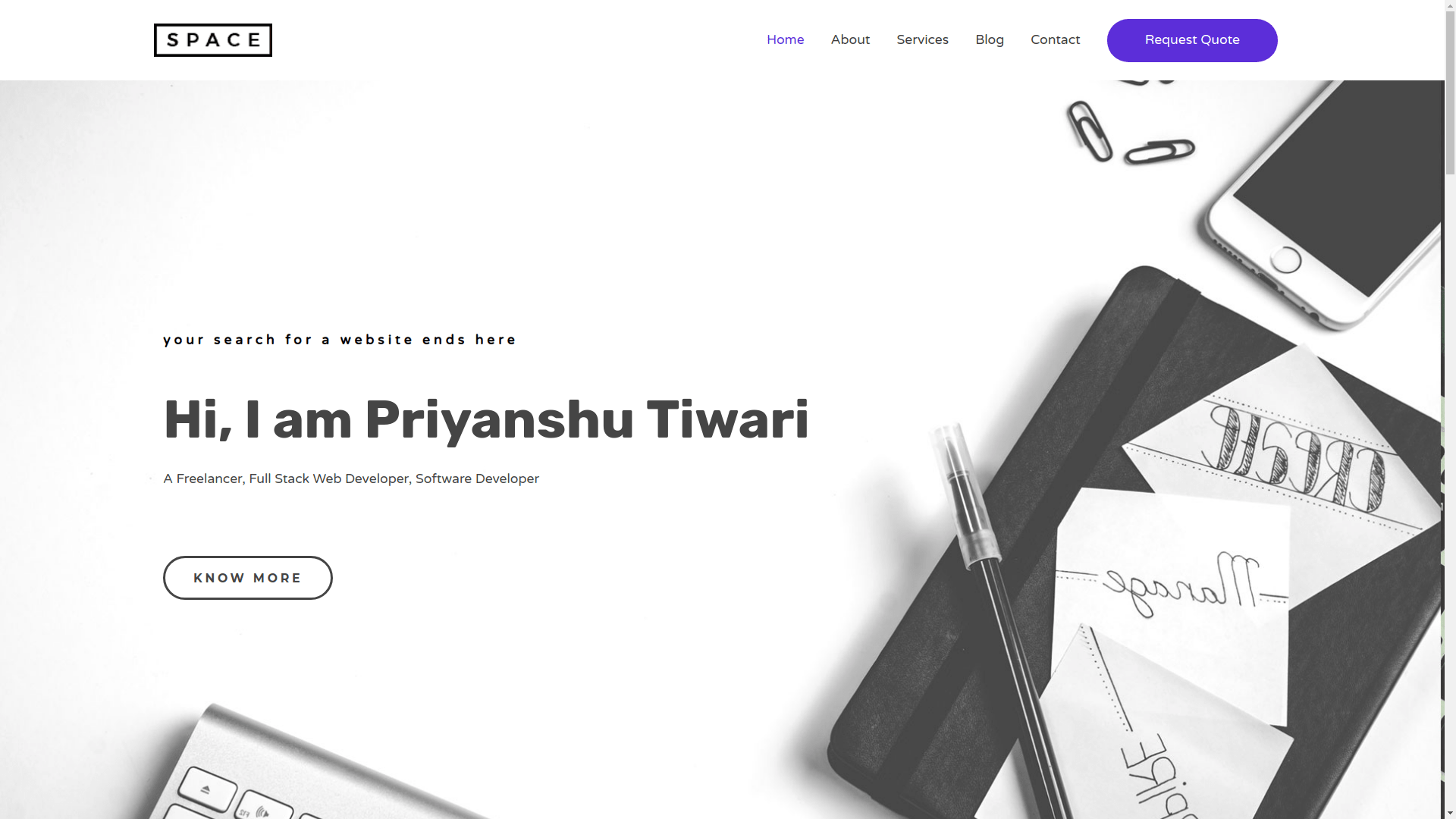 priyanshu tiwari freelancer website